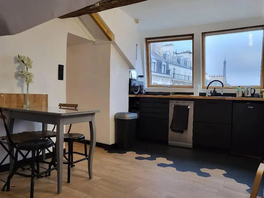 Apartment View Eiffel Tower Paris